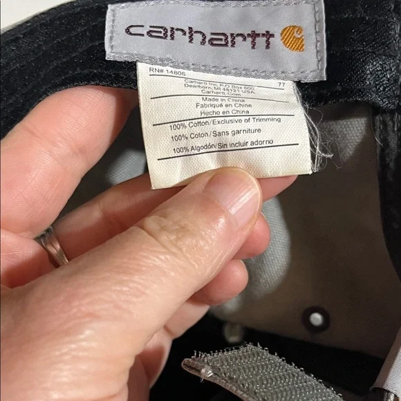 Carhartt Lot of Two Men's Gray Caps with Yellow Embroidery - Picture 6 of 15